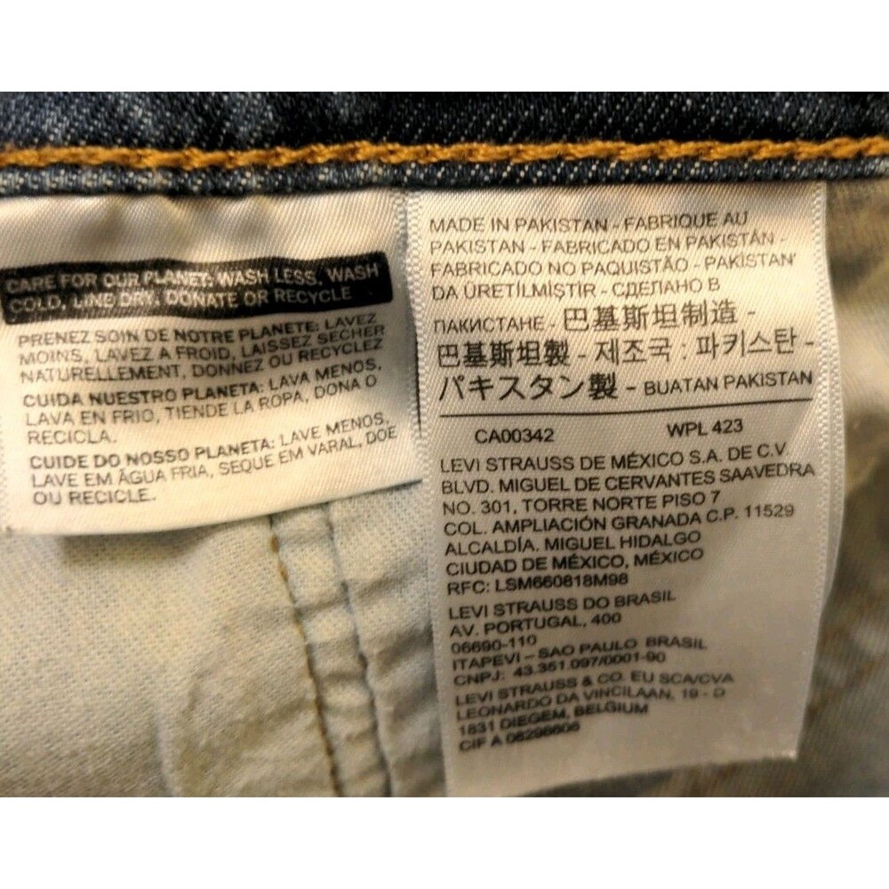 VTG Levi's 505 Regular Fit Men's Jeans Size 42×30 Blue Straight USA Made Y2K EUC - Picture 8 of 10